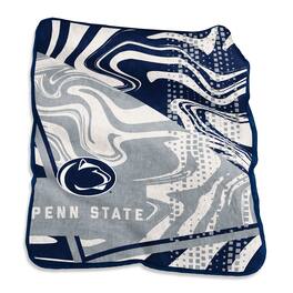 Logo Brands - Penn State Nittany Lions 50" x 60" Swirl Raschel Throw Blanket - Multicolor