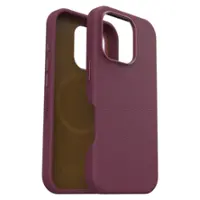 OtterBox - Symmetry Cactus Leather Series Hard Shell for MagSafe for Apple iPhone 16 Pro - Maroon Bells - Front_Zoom