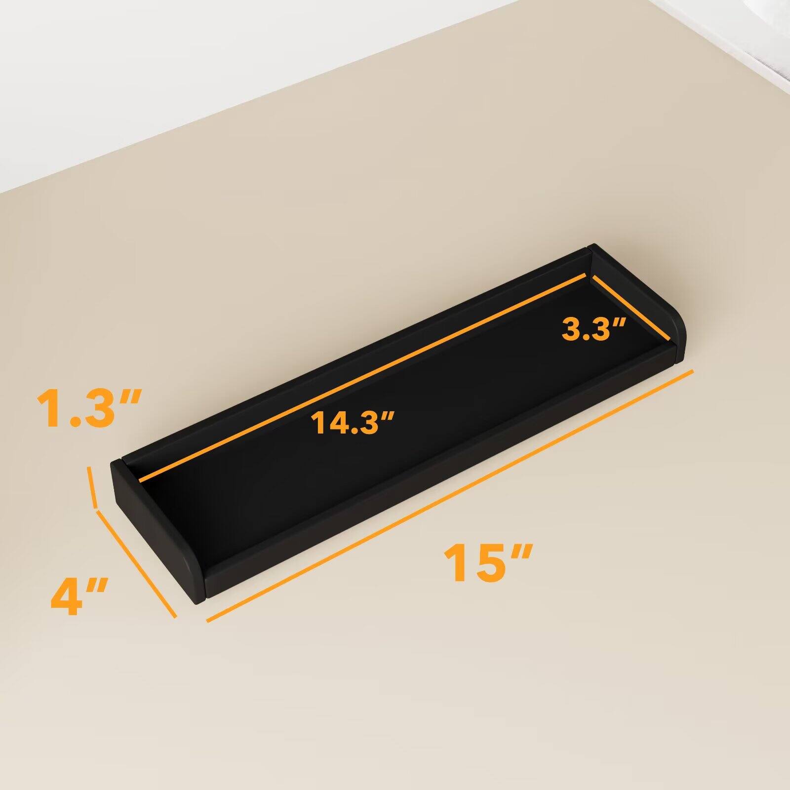 3.3" 1.3" 14.3" 4" 15"