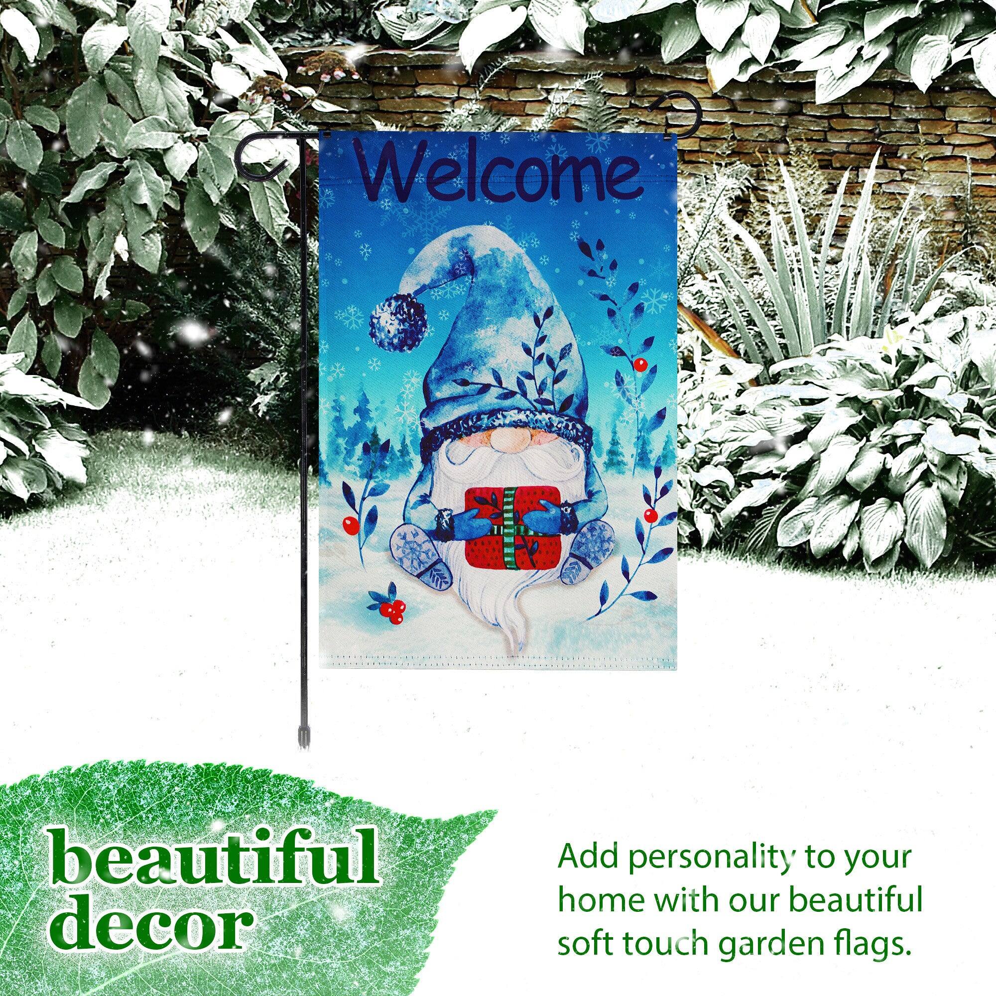 Welcome beautiful decor  
Add personality to your home with our beautiful soft touch garden flags.