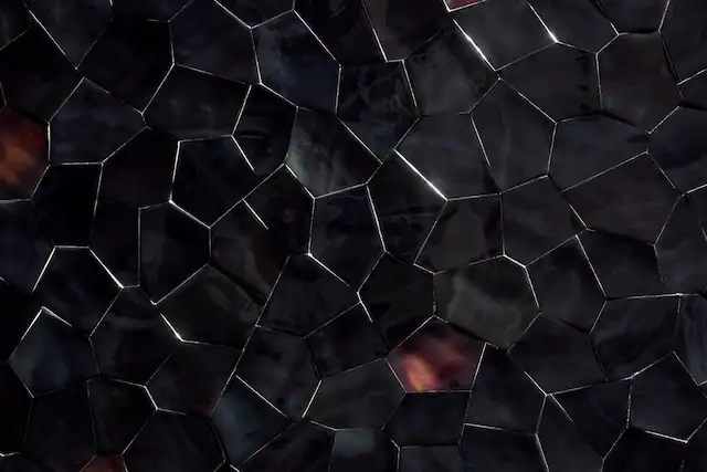 Front. JennAir - Nature Squared 18" Column Panel - Dark Pen Carnelian.