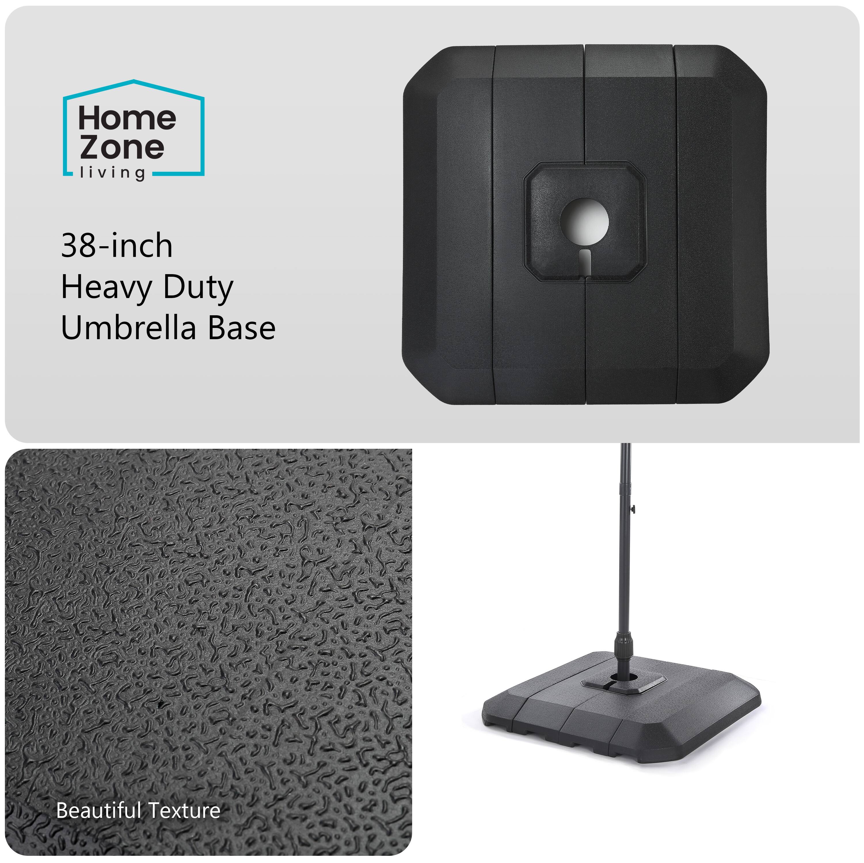 Home Zone Living  
38-inch Heavy Duty Umbrella Base  
Beautiful Texture