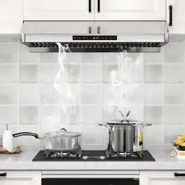 LUCKY ONE - 36 inches - Convertible - Under cabinet Range Hood - Silver
