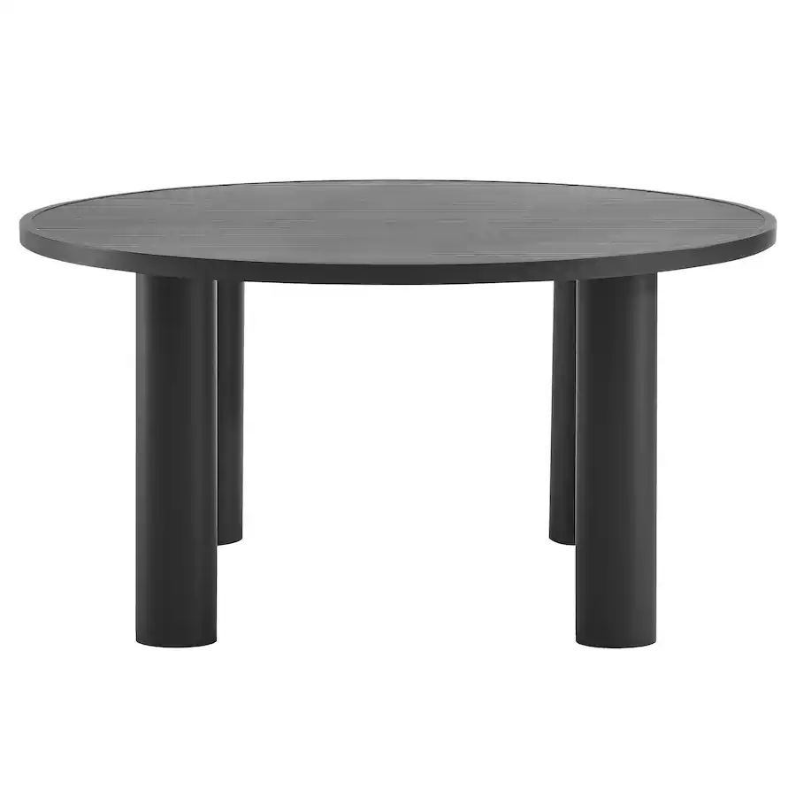 Modway Nautica 5 Piece Round Aluminum Outdoor Dining Set 59
