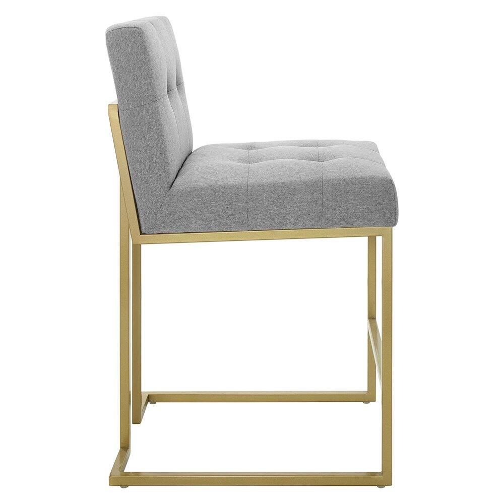 Alt View 2. Modway - Privy Upholstered Fabric Counter Stool Set of 2 - Gray.