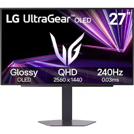 LG UltraGear OLED 27"
Glossy OLED
QHD 2560 x 1440
240Hz
0.03ms