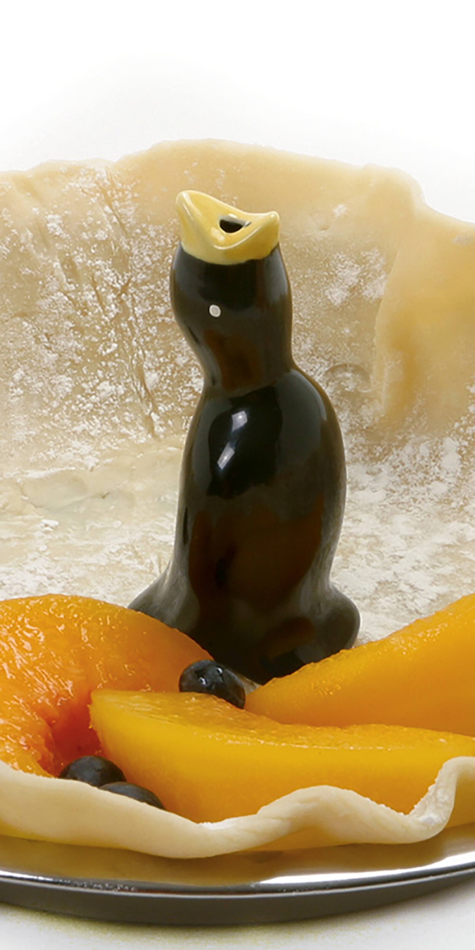 Alt View 4. Norpro - Ceramic Pie Bird – Steam Vent for Fruit Pies, Classic Design - Black.