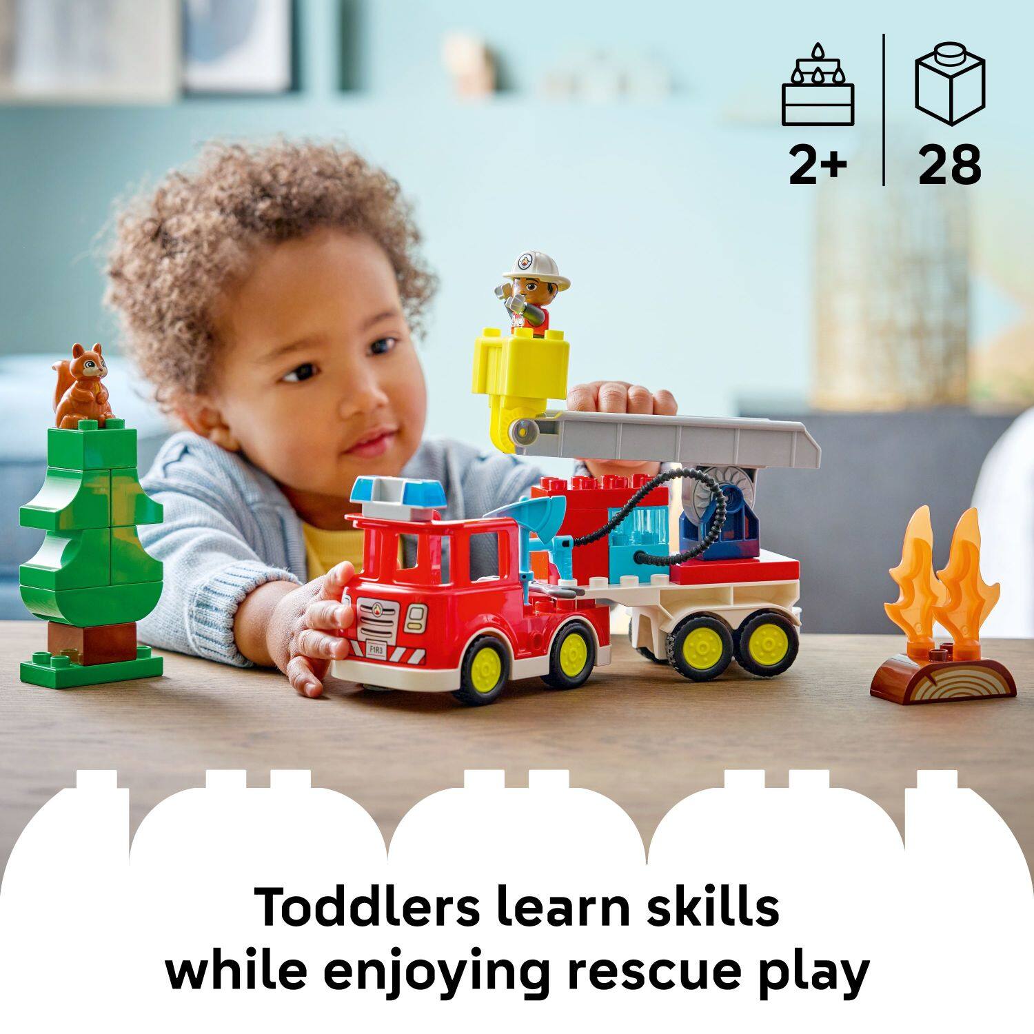 2+ 28  
Toddlers learn skills while enjoying rescue play