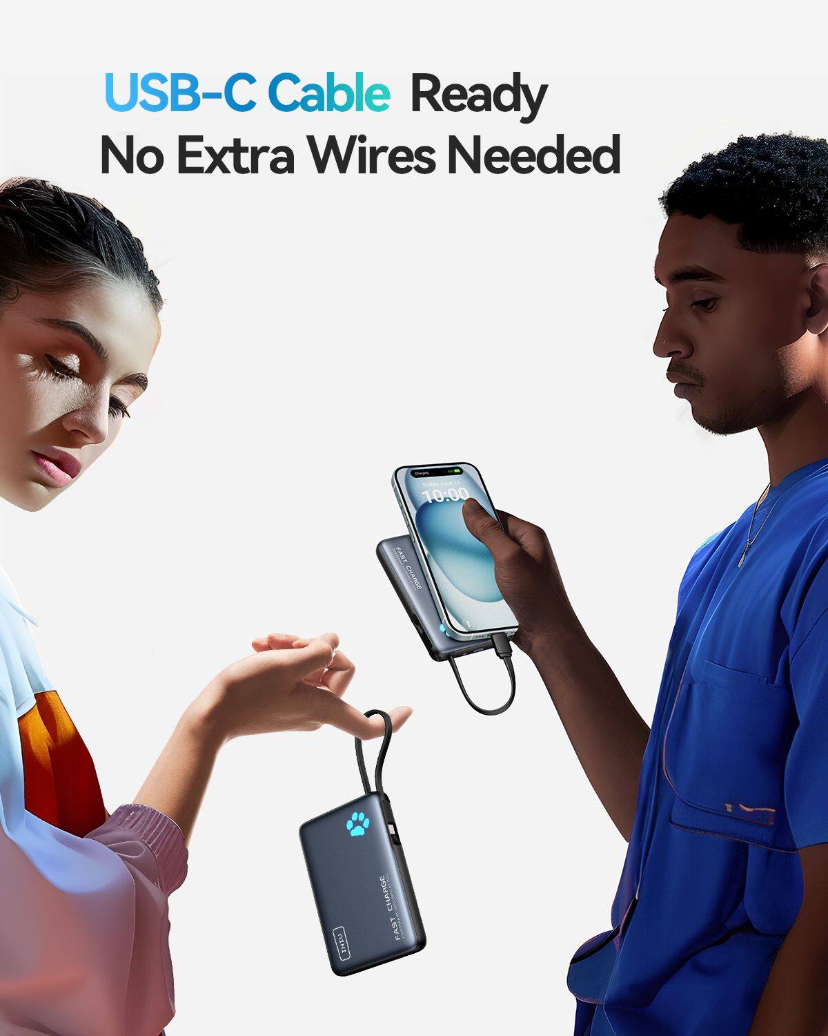 USB-C Cable Ready No Extra Wires Needed