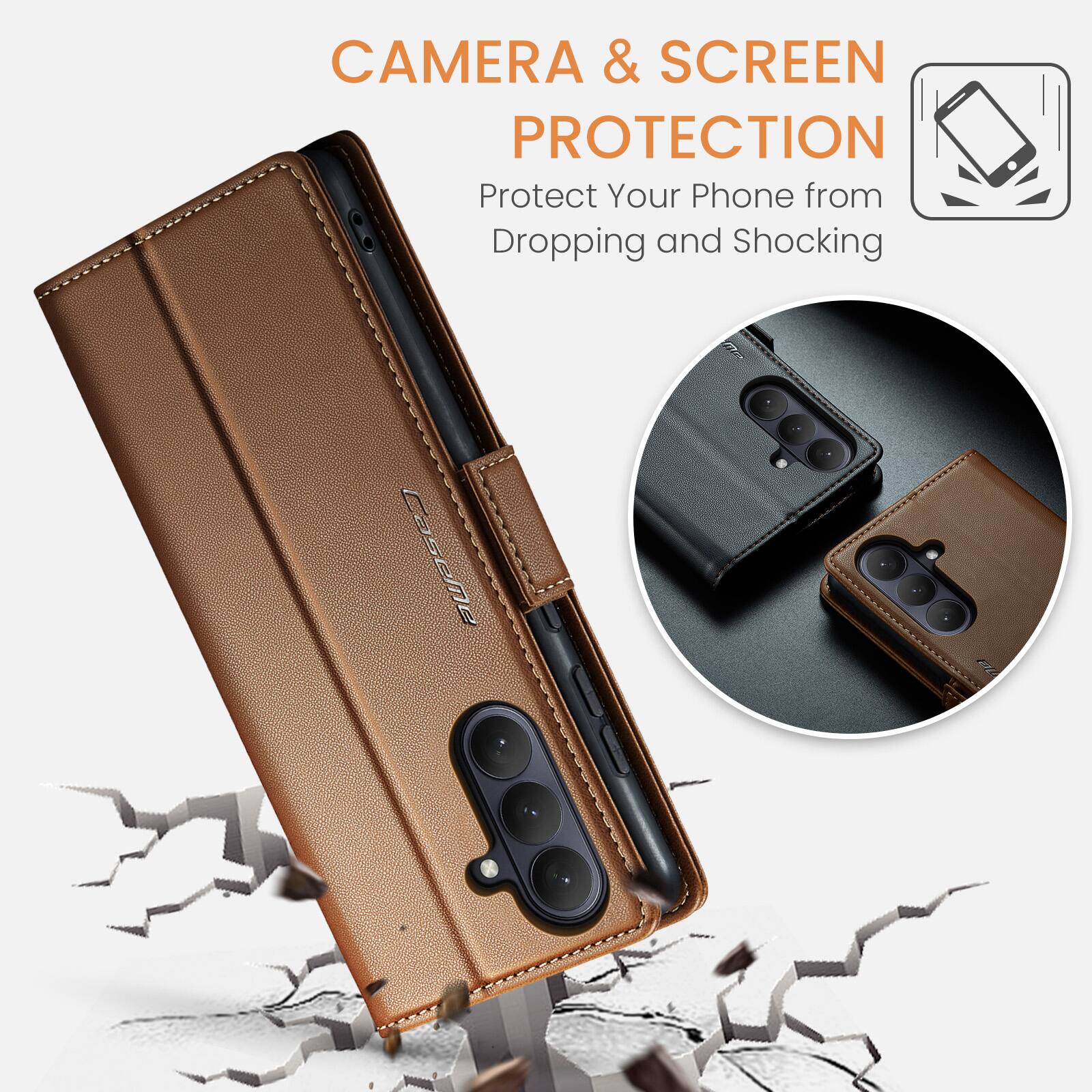 CAMERA & SCREEN PROTECTION  
Protect Your Phone from Dropping and Shocking
