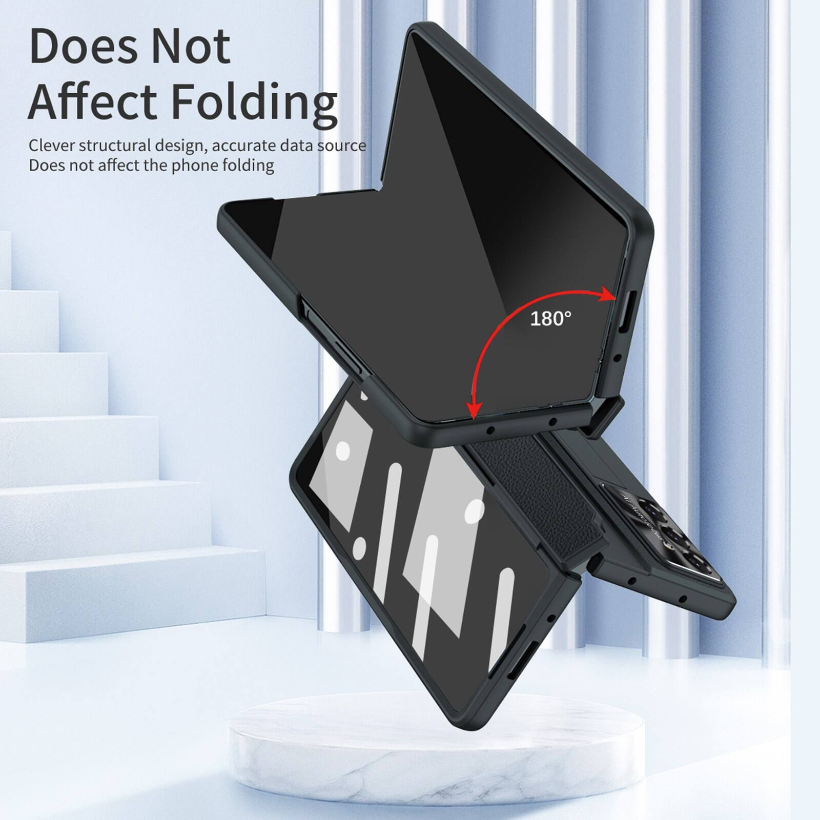 Does Not Affect Folding

Clever structural design, accurate data source. Does not affect the phone folding 180°