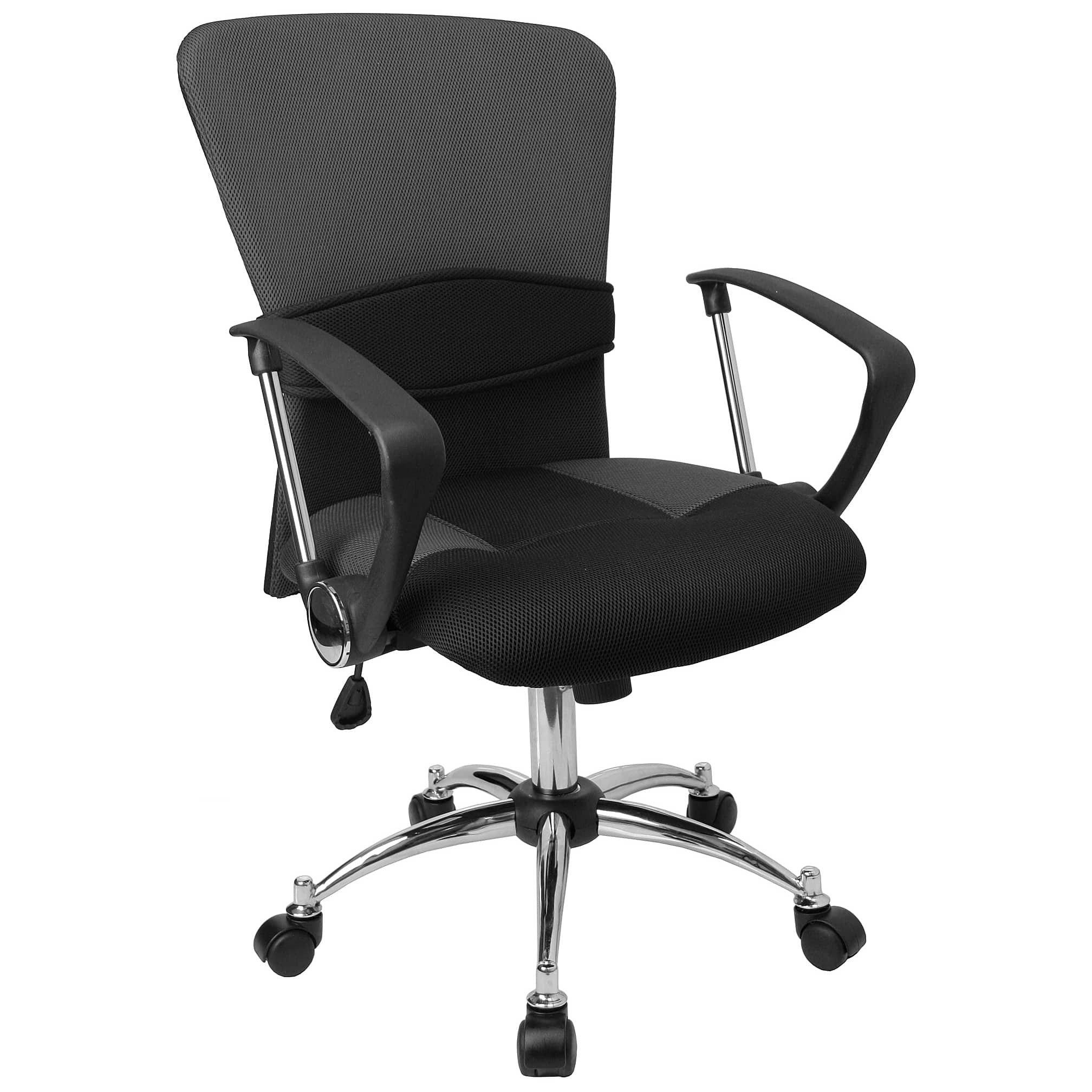 Alamont Home - Mindy Contemporary Mesh Swivel Office Chair - Gray - Front_Zoom