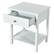 Alt View 14. Costway - 2PCS 2-Tier Nightstand Modern Side End Table with Drawer & Open Shelf - White.