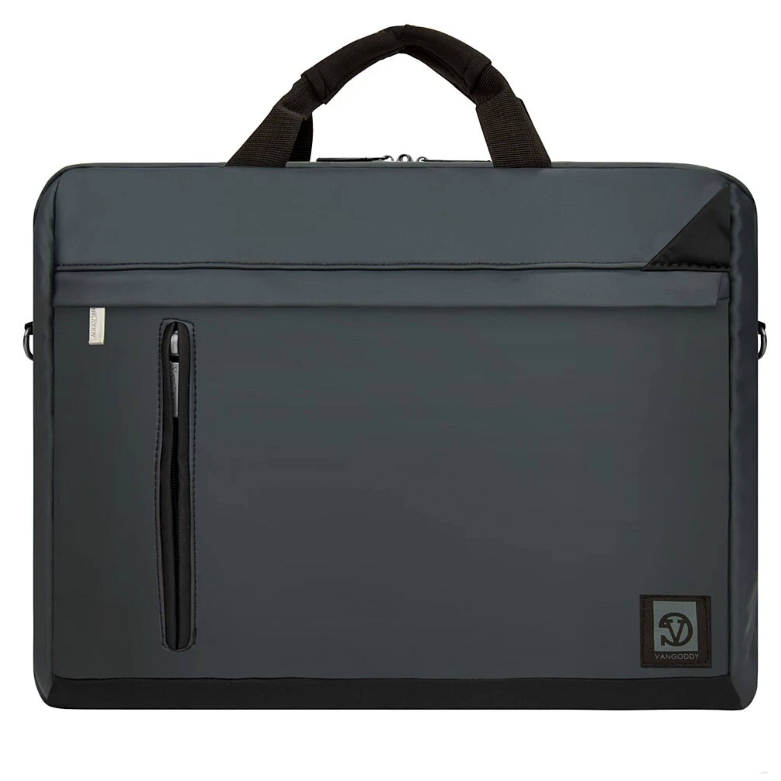 Angle. Kitcheniva - Shoulder Messenger Bag For 16" Laptop - Gray.