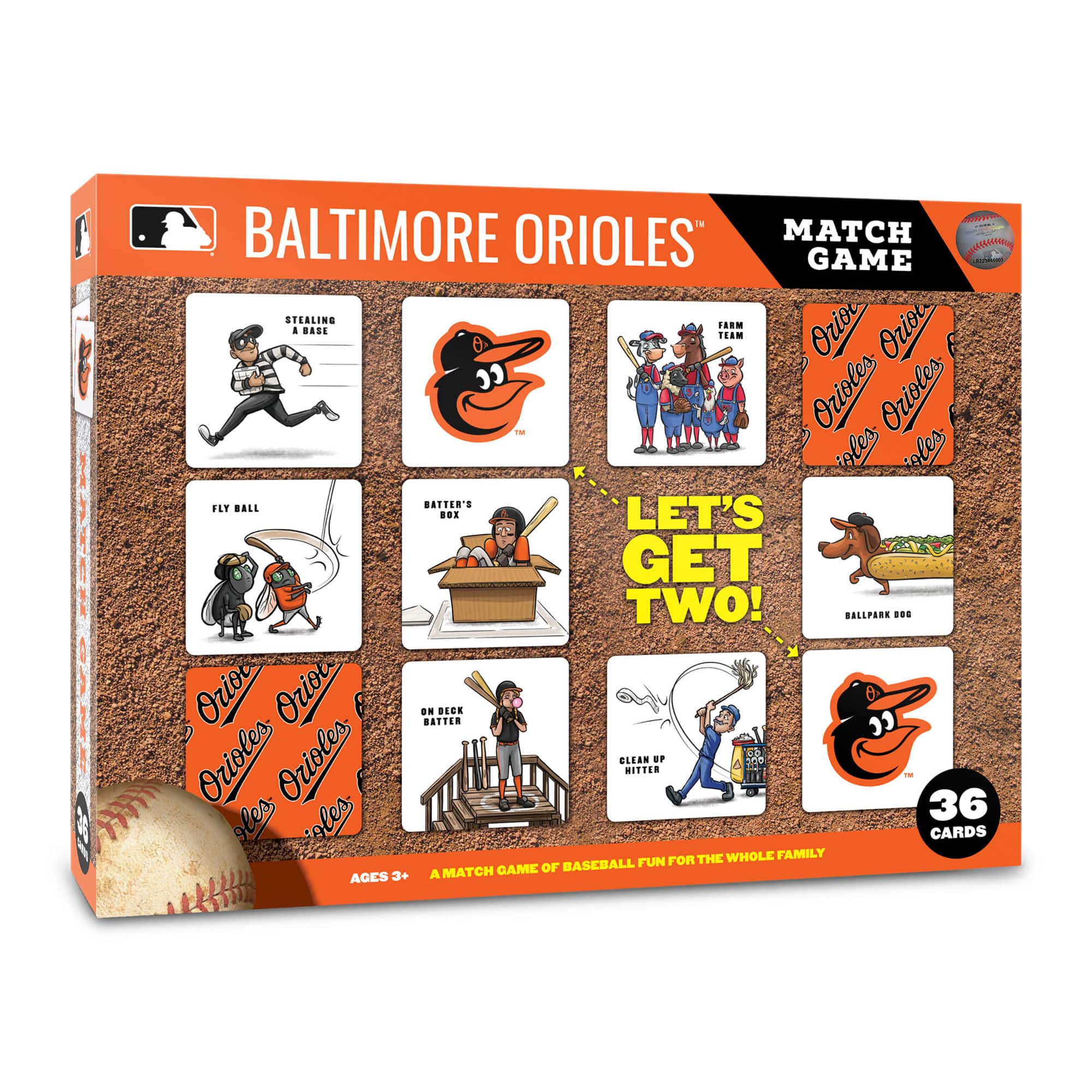 YouTheFan - Baltimore Orioles Licensed Memory Match Game - Multicolor