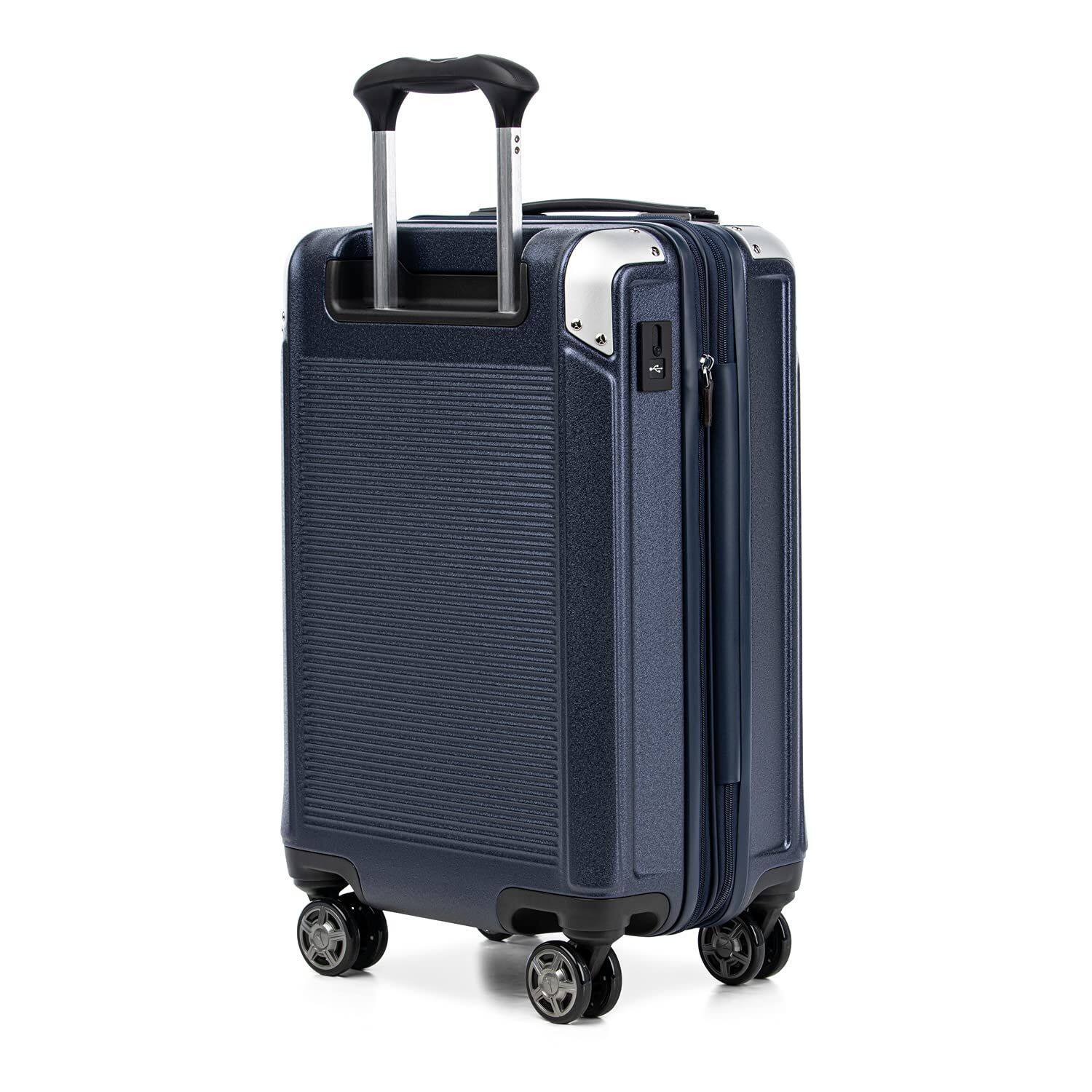 Alt View 1. Travelpro - Travelpro Platinum Elite Hardside Expandable Spinner Wheel Luggage TSA Lock Hard Shell Polycarbonate Suitcase - True Navy Blue.
