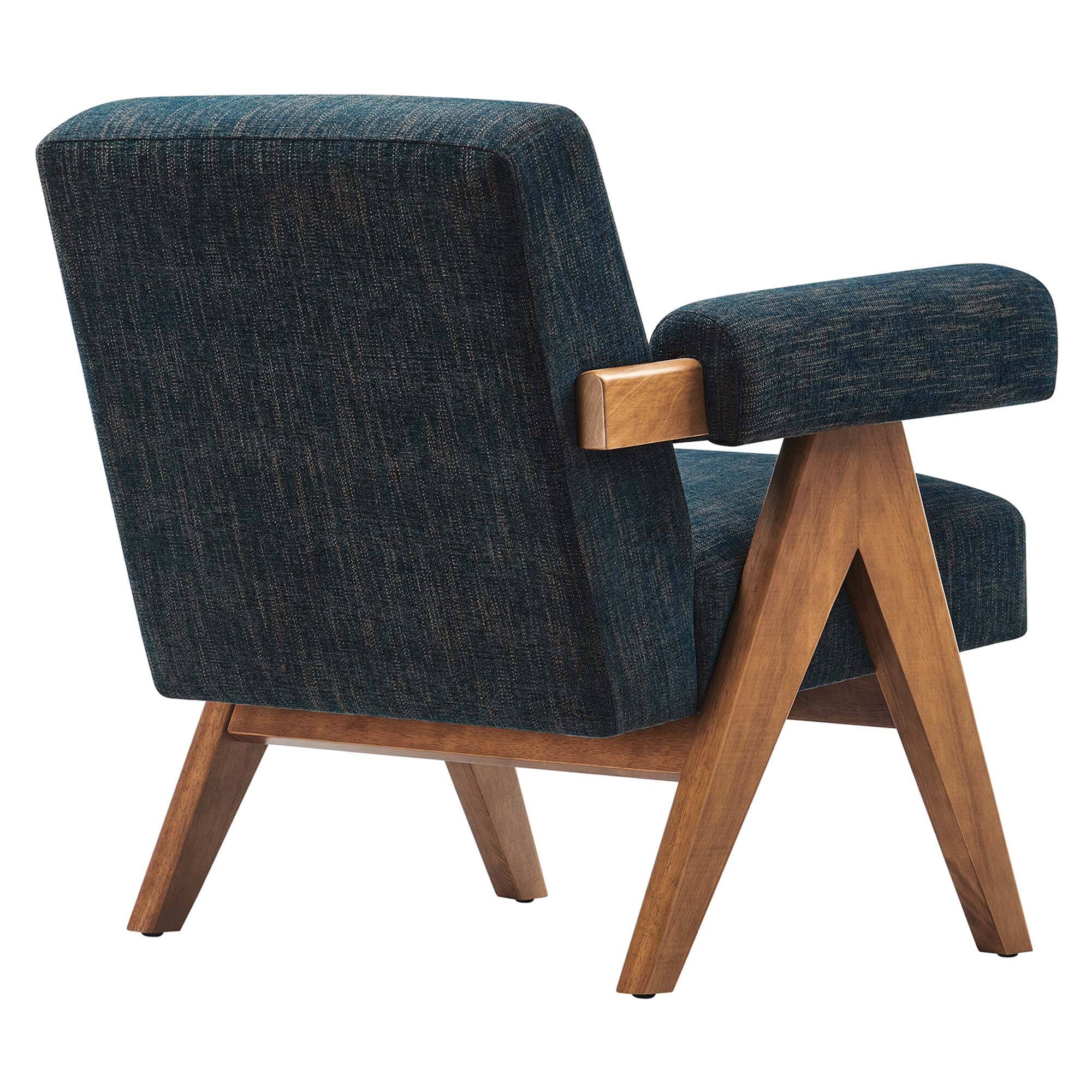 Alt View 1. Modway - Lyra Fabric Armchair by Modway - Blue.