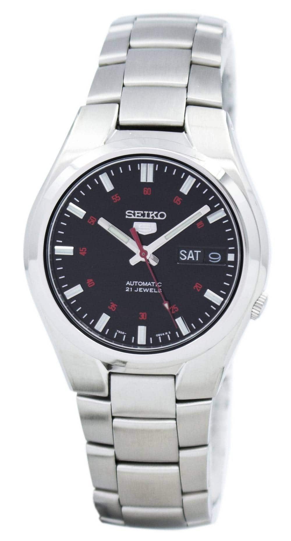 Seiko - Automatic SNK617 SNK617K1 SNK617K Men's Watch - Silver and black