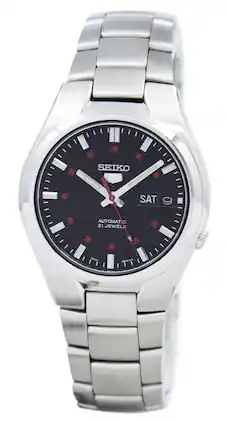 Seiko - Automatic SNK617 SNK617K1 SNK617K Men's Watch - Silver and black