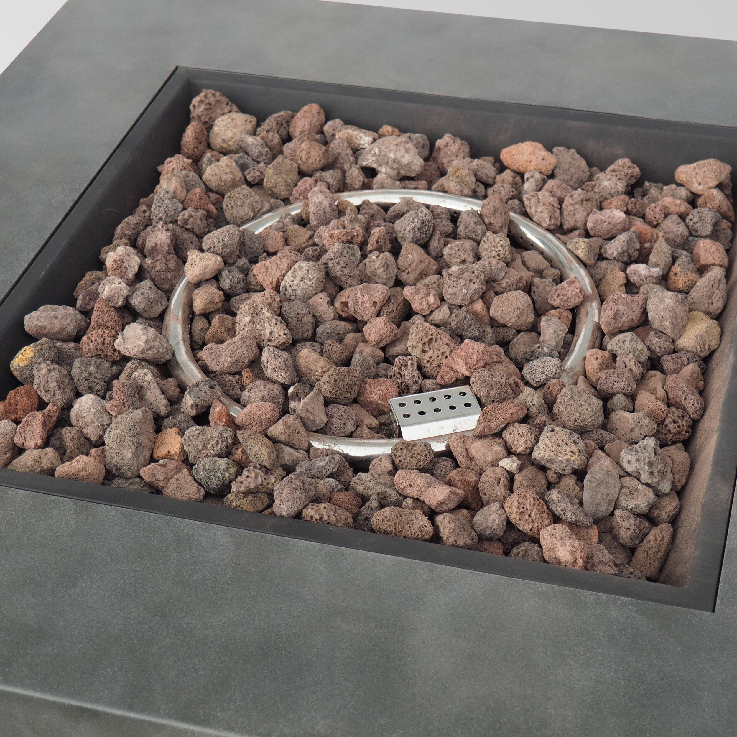 Alt View 2. Dexmalle - Dexmalle-Square Iron Fire Pit-Gray.