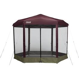 Coleman - Back Home 10.5 x 9 Ft Screen House Instant Setup Canopy Tent - Blackberry