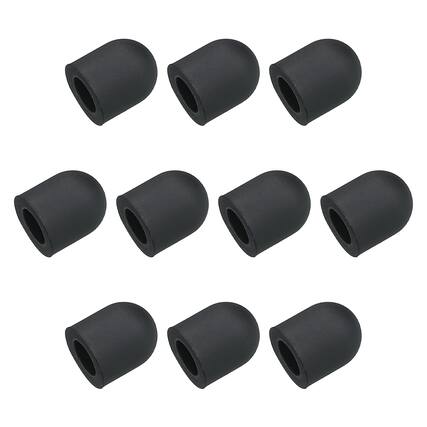 Front. Unique Bargains - 24pcs 6mm Stylus Pen Fine Tips Conductive Rubber Capacitive Touch Screen Pens Tip Soft Universal Replacement - Black.