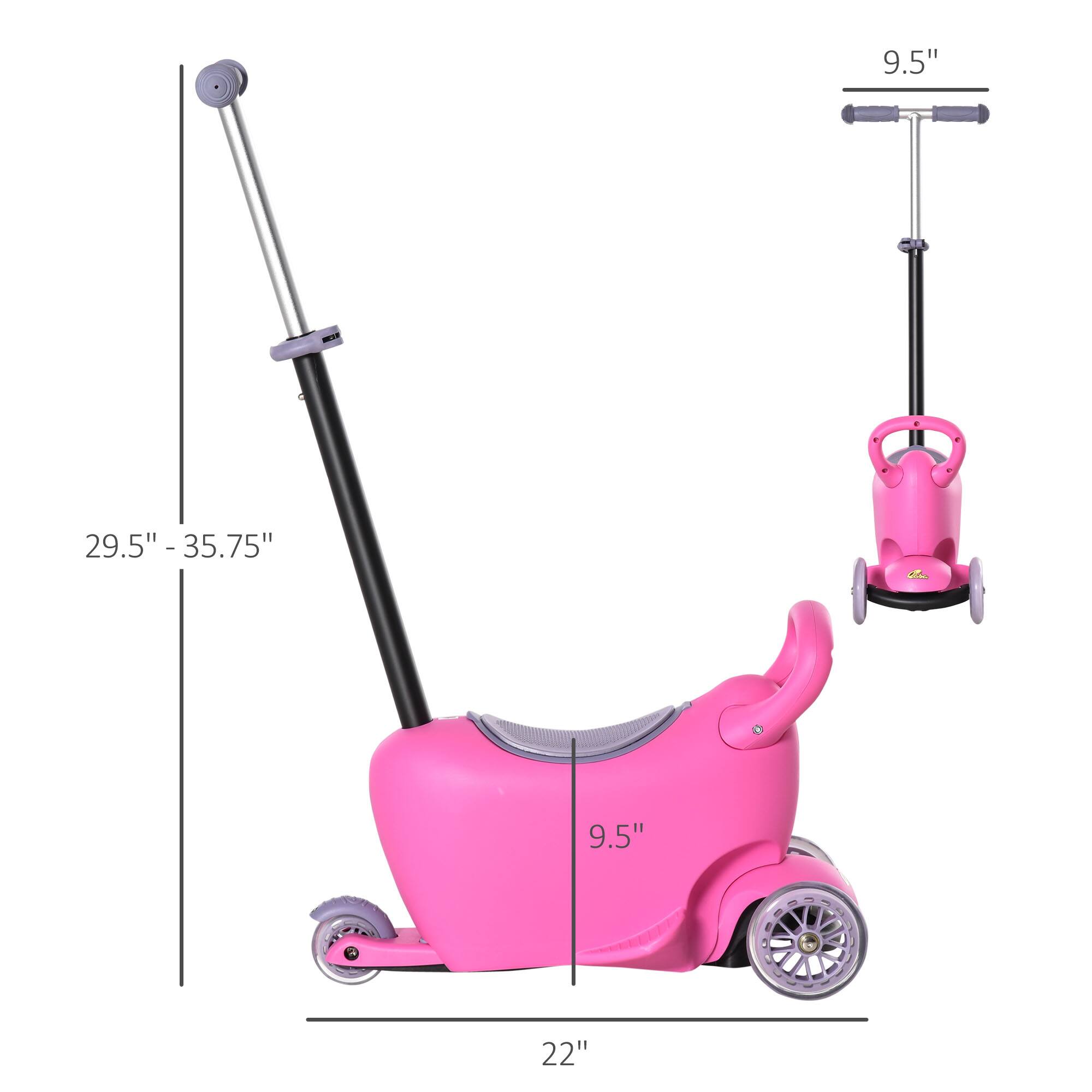 - Height: 29.5" - 35.75"
- Width: 22"
- Seat Height: 9.5"
- Handle Height: 9.5"