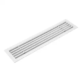 Unique Bargains - 20x4 Inch Linear Bar Air Vent Grille, Removable Aluminum Register Cover Diffuser for Ceiling or Sidewall HVAC - White
