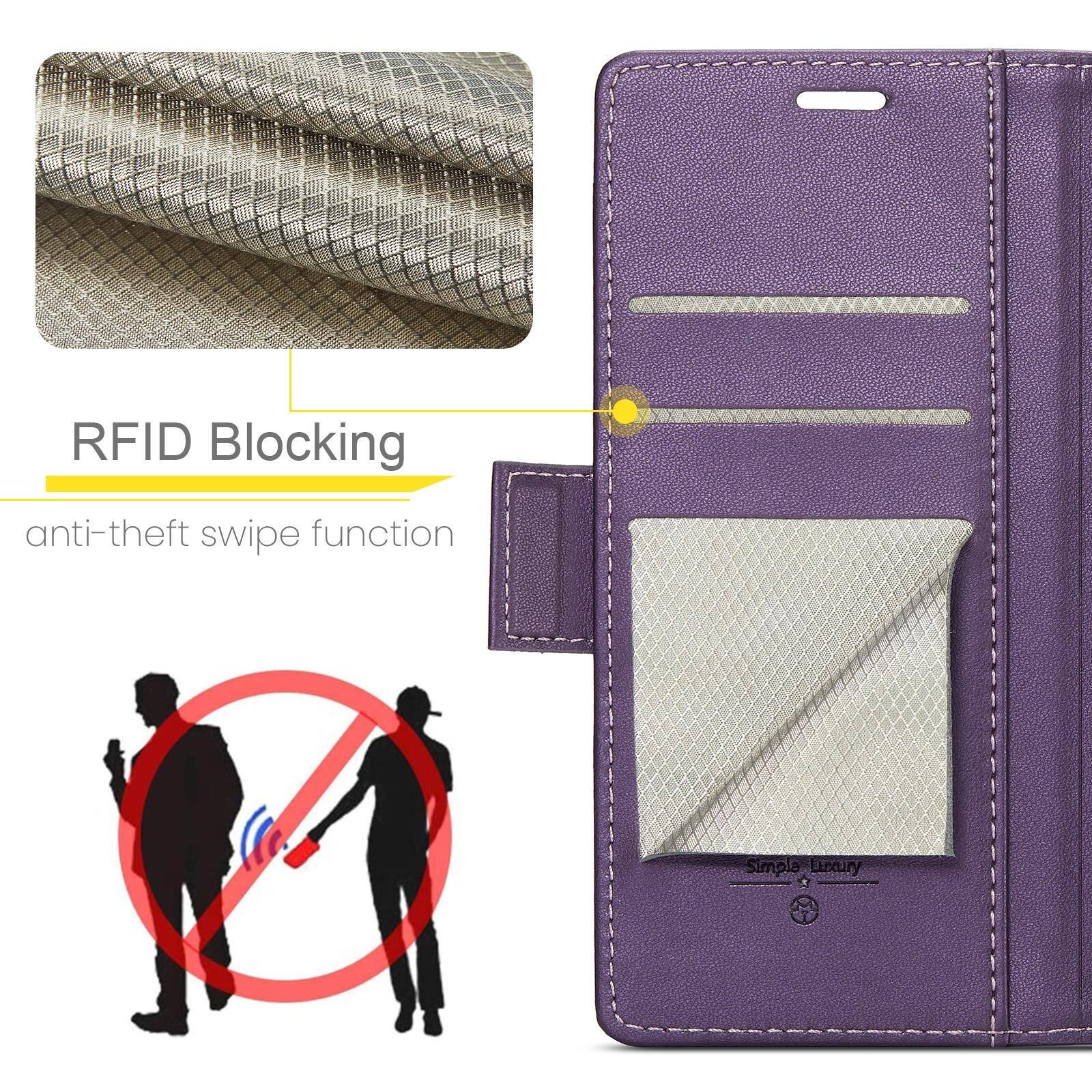 RFID Blocking  
anti-theft swipe function  
Simple Luxury