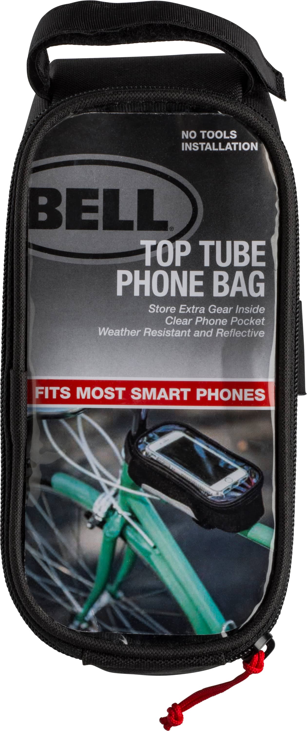 Bell - Top Tube Phone Bag for Bike and Scooter - Black - Front_Zoom