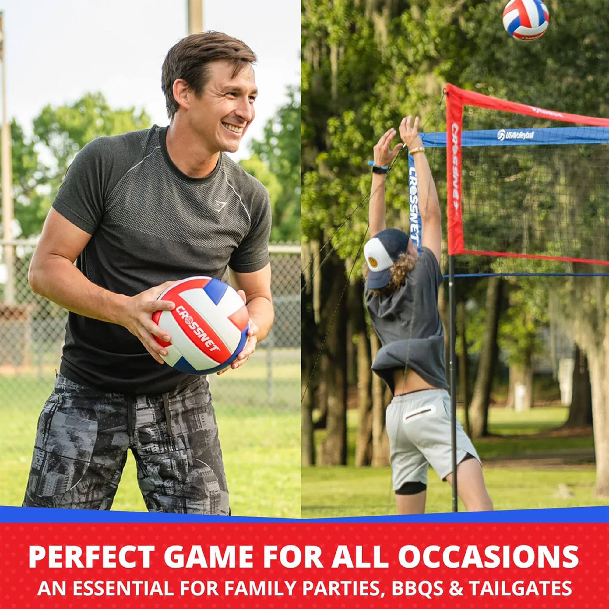 CROSSNET CRESSNET  
USBokydul  
PERFECT GAME FOR ALL OCCASIONS  
AN ESSENTIAL FOR FAMILY PARTIES, BBQS & TAILGATES
