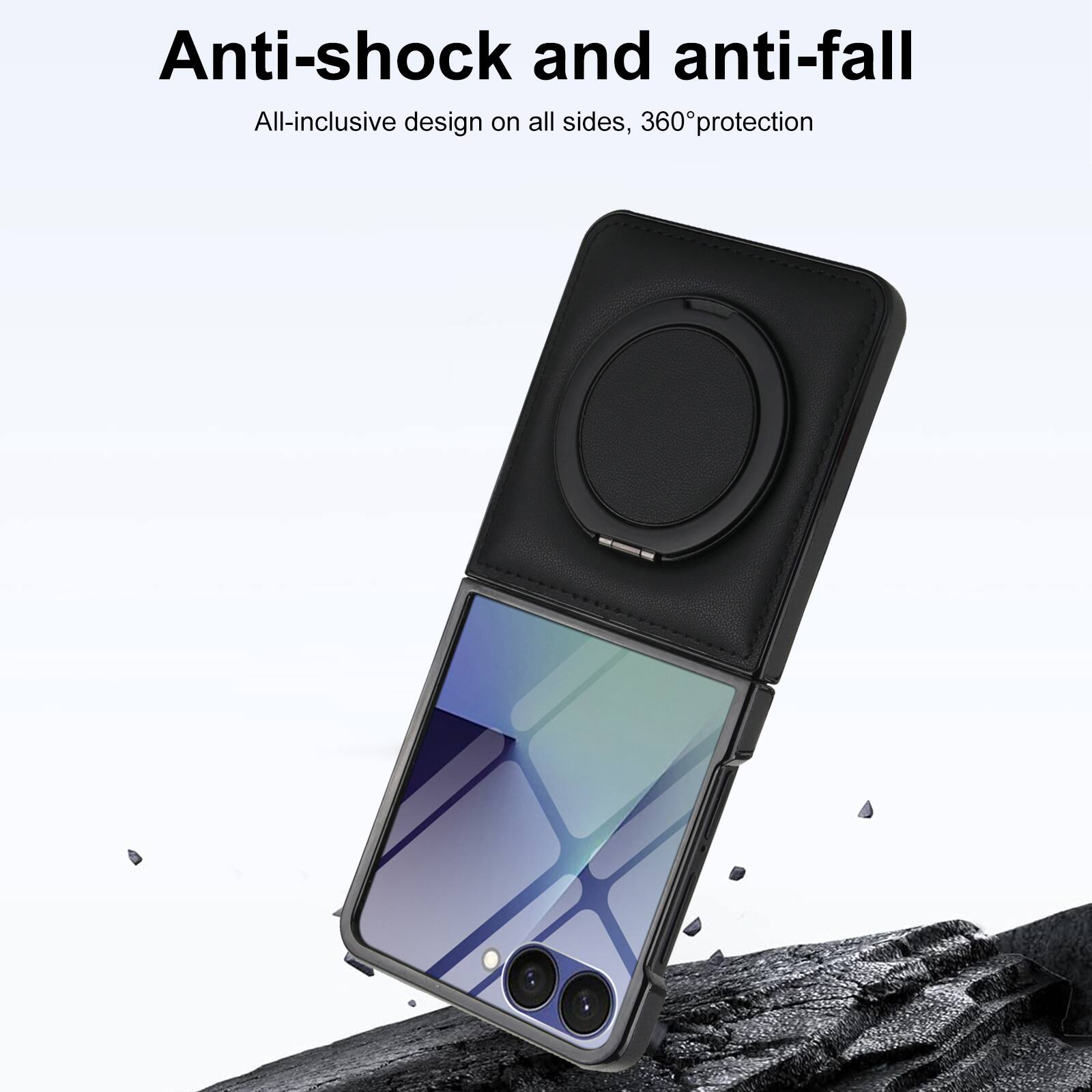 Anti-shock and anti-fall  
All-inclusive design on all sides, 360° protection