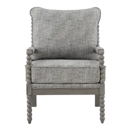 Front. OSP Home Furnishings - Abbott Chair - Graphite.