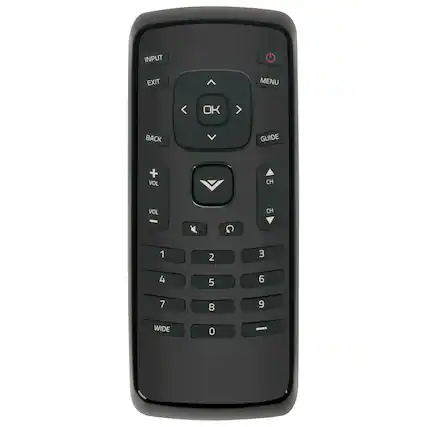INPUT EXIT MENU OK BACK GUIDE + VOL CH VOL CH 1 2 3 4 5 6 7 8 9 WIDE 0