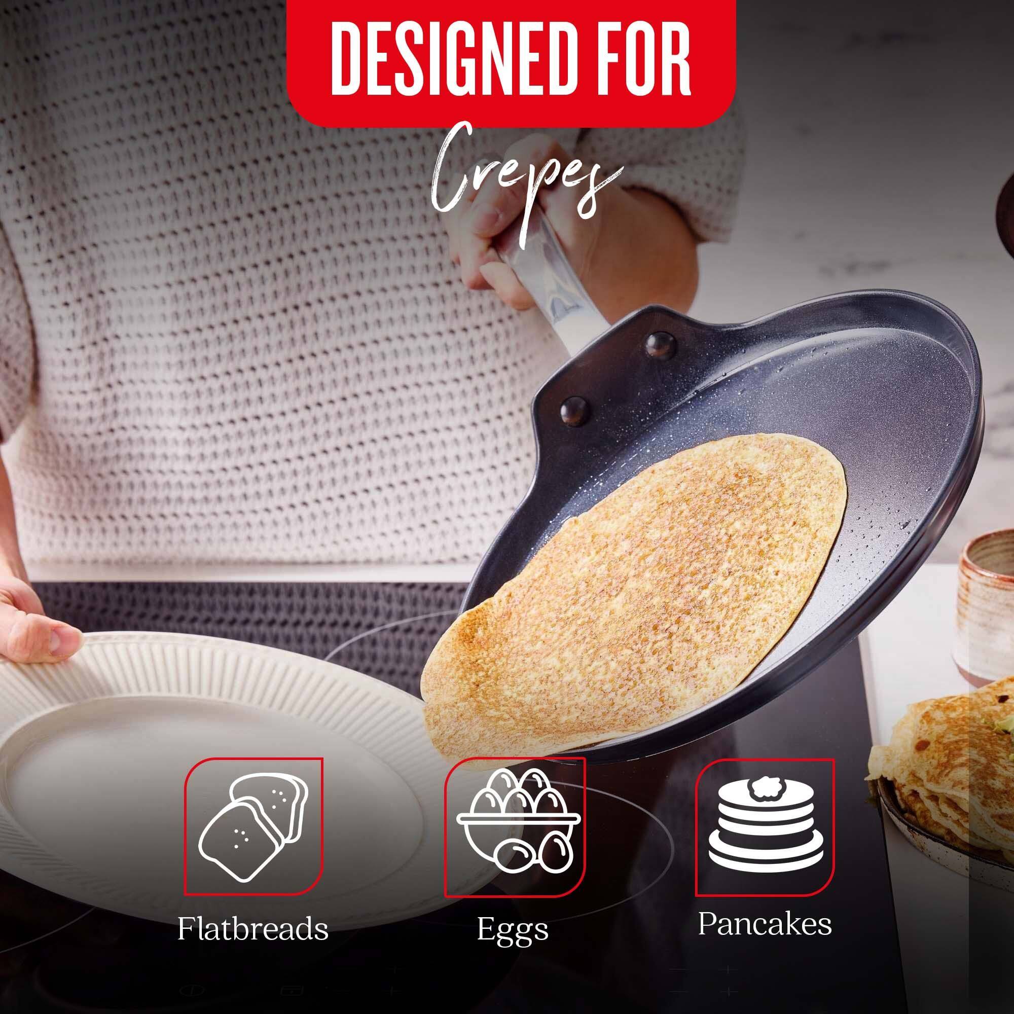 Alva Maestro Ceramic Nonstick Pancake & Crepe Pan, 10
