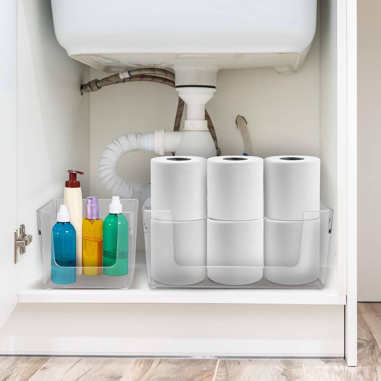 Back. Sorbus - Sorbus Stackable Storage Bins Open Front.