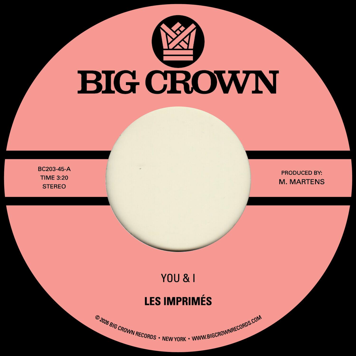 Les Imprimés - You & I B/W Miss the Days   - 7-INCH SINGLE [7 inch Vinyl Disc] price history on PriceWatchPro