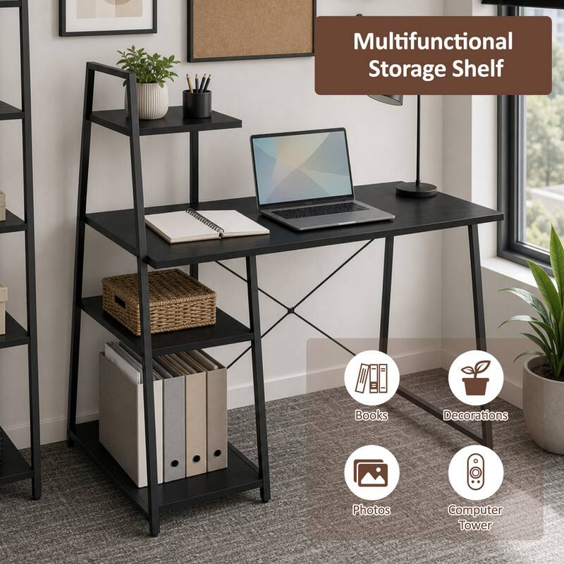 Multifunctional Storage Shelf  
Books  
Decorations  
Photos  
Computer Tower