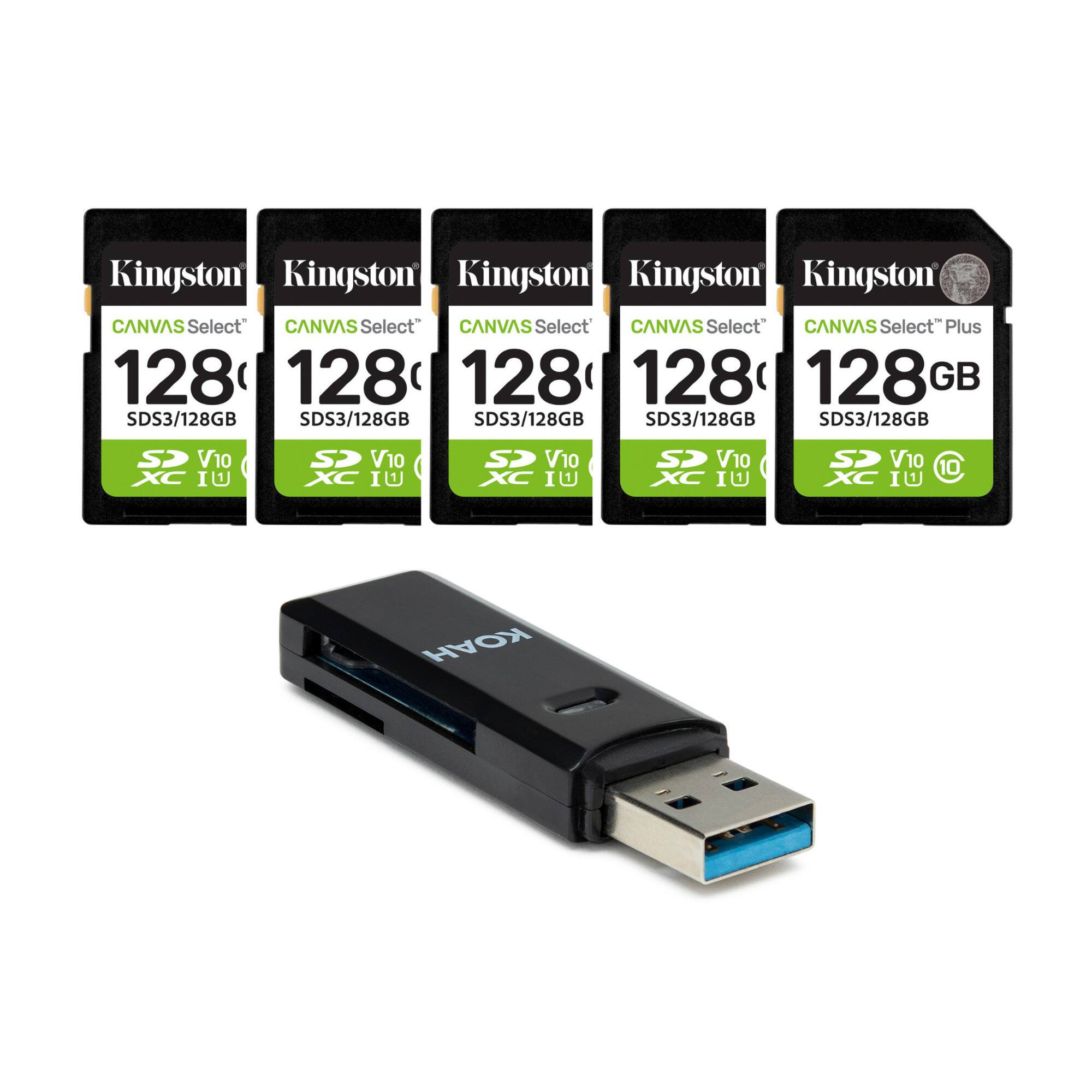 Kingston CANVAS Select 128 GB SDS3/128GB SD V10 S> or V XC IU  
Kingston CANVAS Select 128 GB SDS3/128GB SD V10 S> or V XC IU  
Kingston CANVAS Select 128 GB SDS3/128GB SD V10 S> or V XC IU  
Kingston CANVAS Select 128 GB SDS3/128GB SD V10 S> or V XC IU  
Kingston CANVAS Select Plus 128 GB SDS3/128GB SD V10 S> or V XC IU