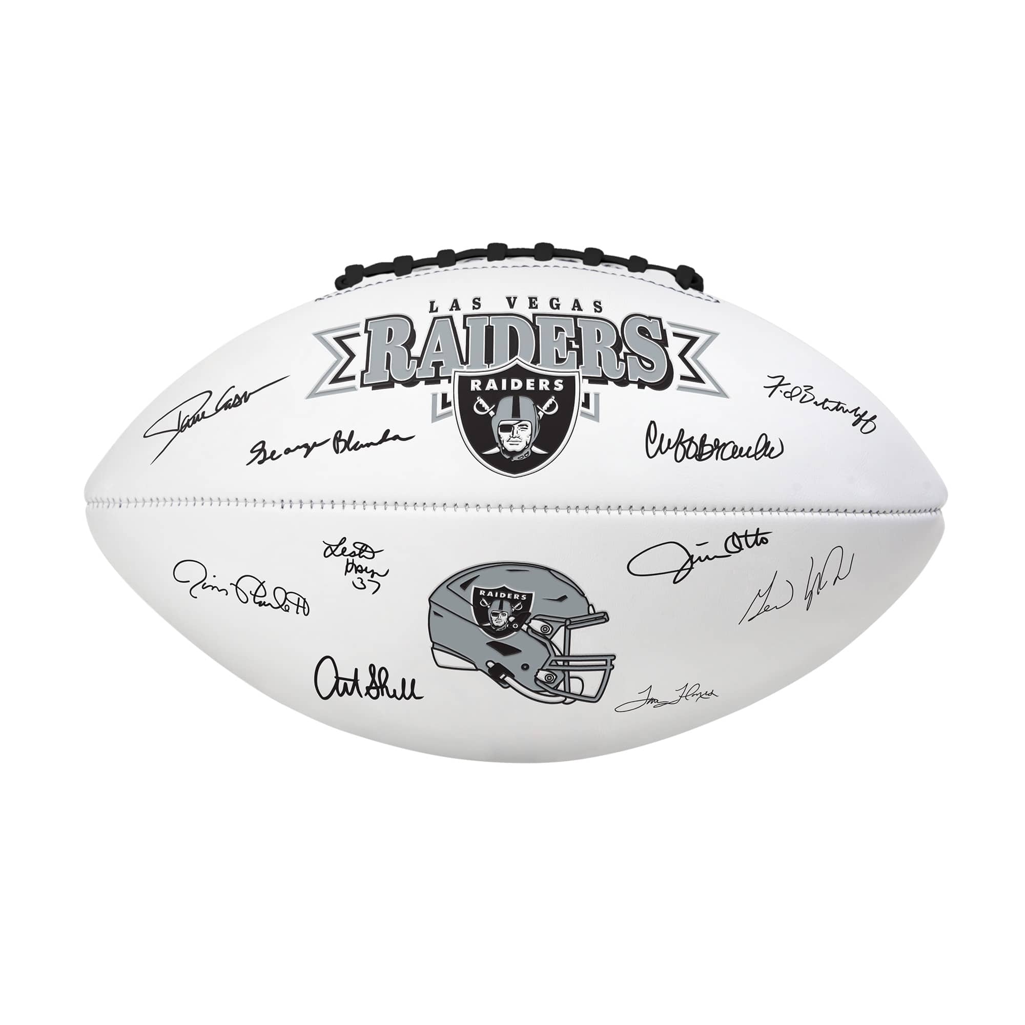 Logo Brands - Las Vegas Raiders Legends Signature Football - Black