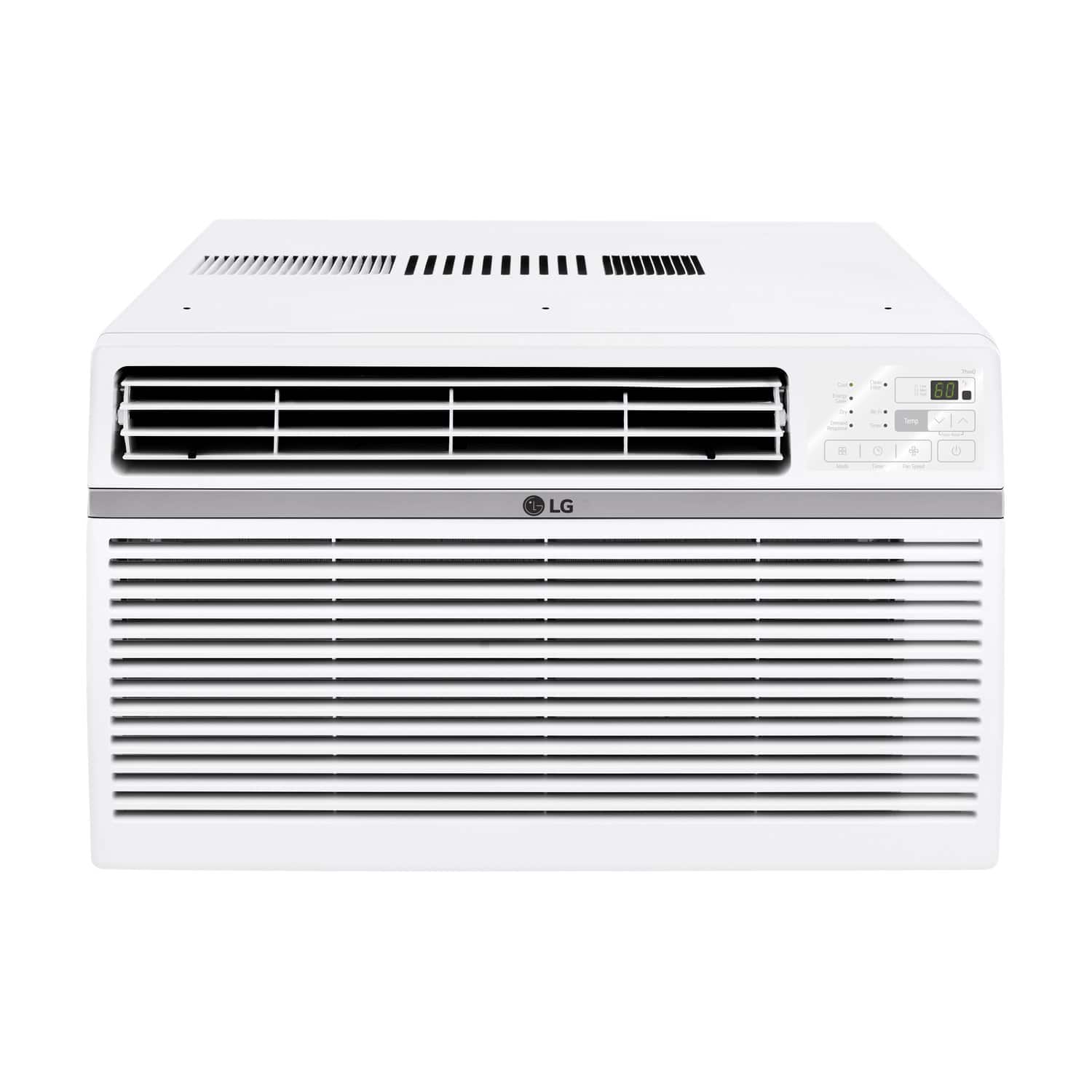 LG - 18,000 BTU 230V Window Air Conditioner - White - Front_Zoom