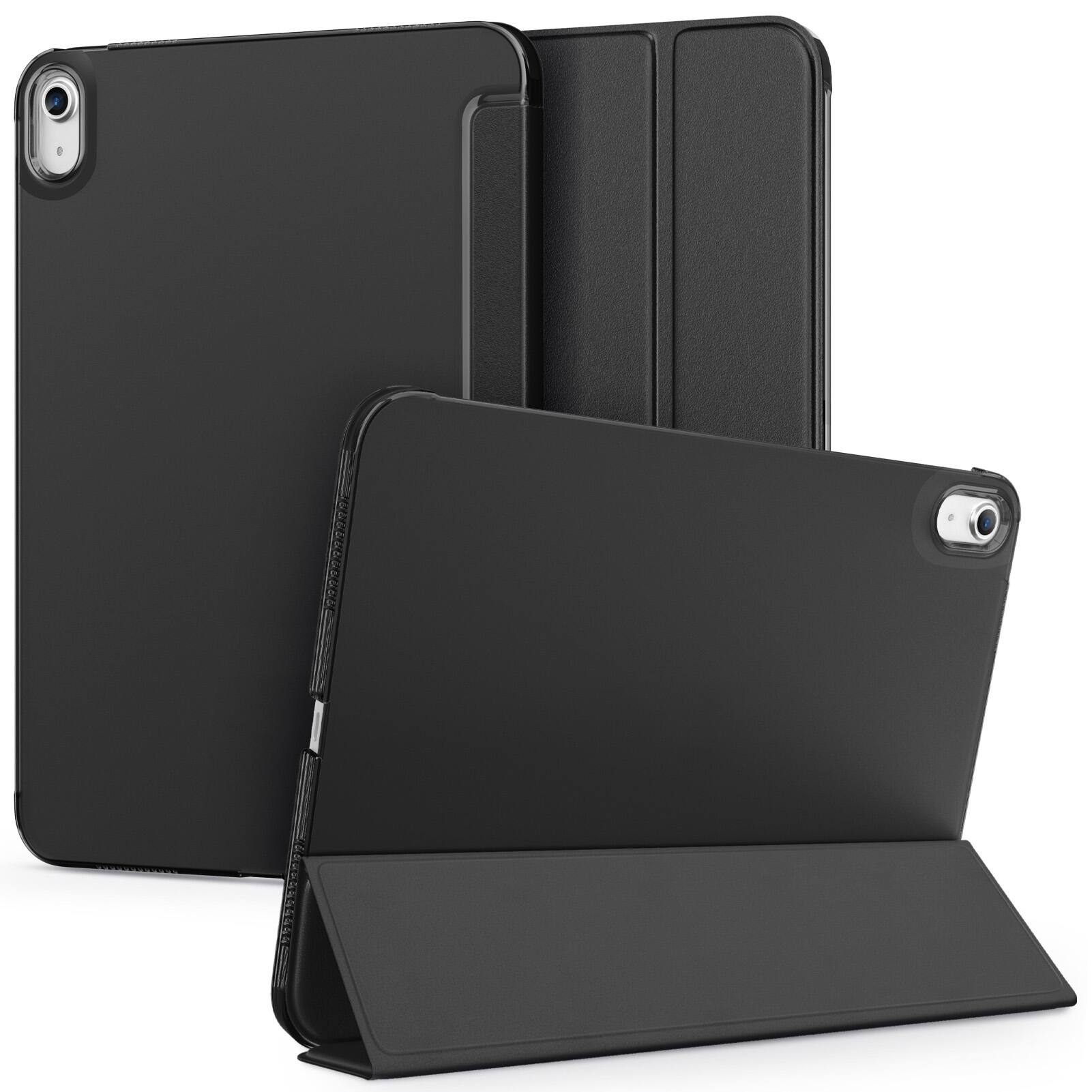 Front. DTTO - Case for iPad (A16) 11th Gen11- Inch 2025, for iPad 10th Gen 2022 ,Matte Frosted Shockproof Back ,Auto Sleep/Wake - black.