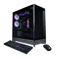 CyberPowerPC - Gamer Supreme Gaming Desktop - Intel Core i7-14700KF - 32GB Memory - NVIDIA GeForce RTX 5070 12GB - 2TB PCIe 4.0 SSD - Black - Front_Zoom