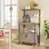 Alt View 3. Bestier - Bestier 31 inch 3 Tier Bakers Rack with Cabinet Kitchen Storage Shelves Microwave Oven Stand Coffee Bar - Gray.