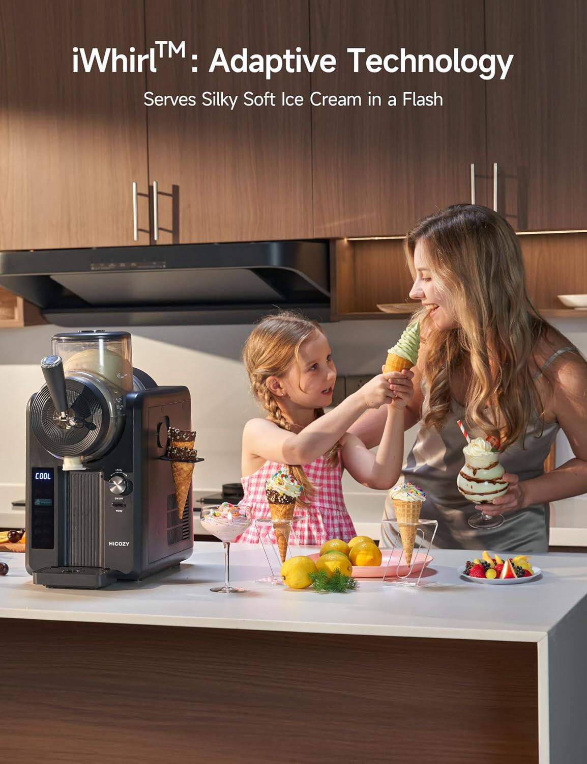 iWhirl™: Adaptive Technology  
Serves Silky Soft Ice Cream in a Flash