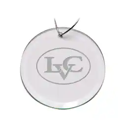 Jardine - Lebanon Valley College Primary Logo 3'' Round Glass Ornament - Multicolor