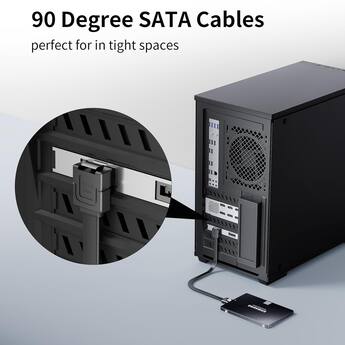 Core Tech SATA III Data Cable 2 Pack – Right Angle & Straight 90 Core Tech SATA III Data Cable 2 Pack – Right Angle & Straight 90