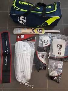 Back. Amber Sporting Goods - SG Best Sports 100% Original Brand Cricket Complete Set with Accessories in Full Size Cricket Full Kit - Multicolor.