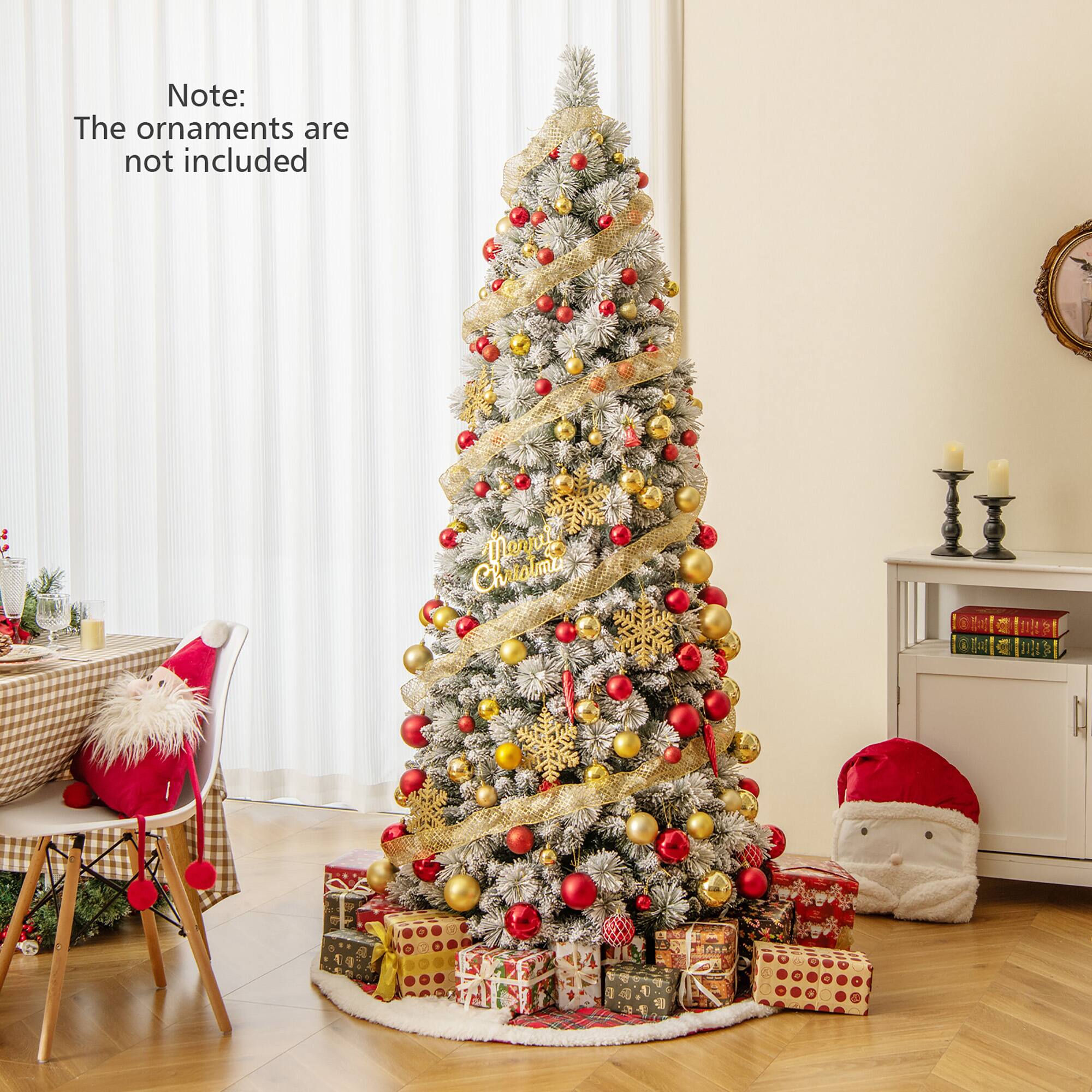 Note:  
The ornaments are not included