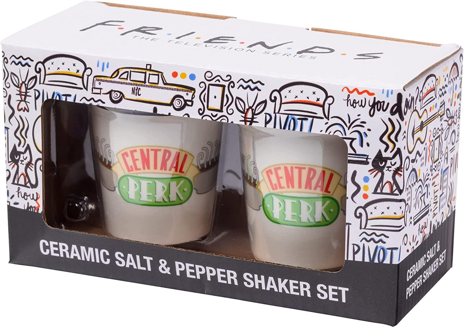 FRIENDS THE TELEVISION SERIES  
CERAMIC SALT & PEPPER SHAKER SET  
CENTRAL PERK